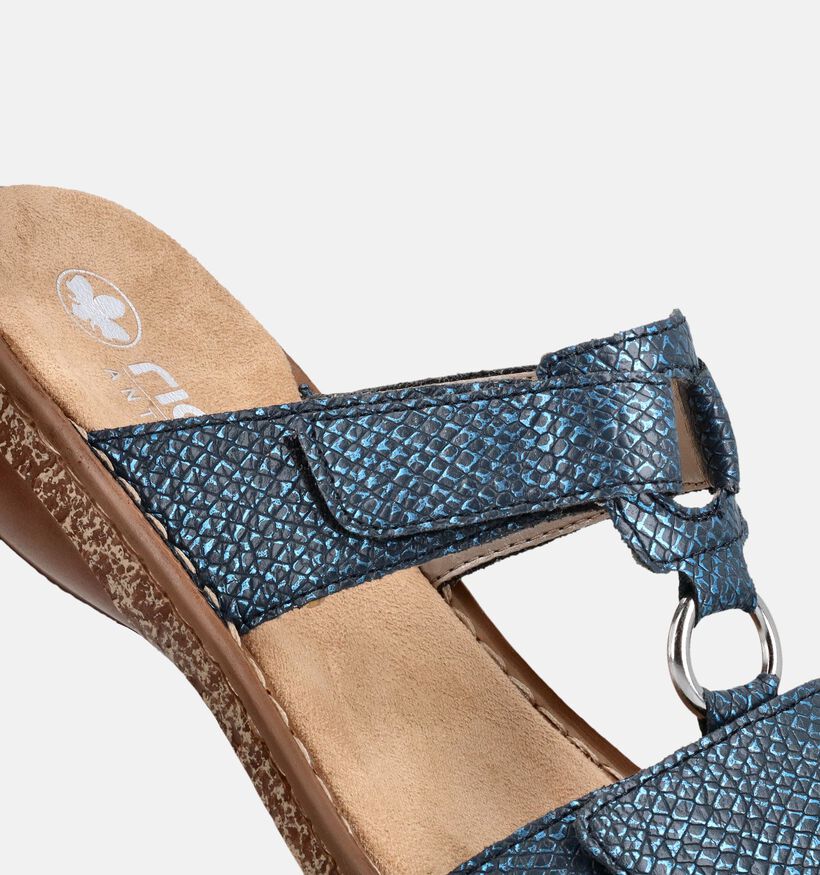 Rieker Blauwe Slippers voor dames (370405)