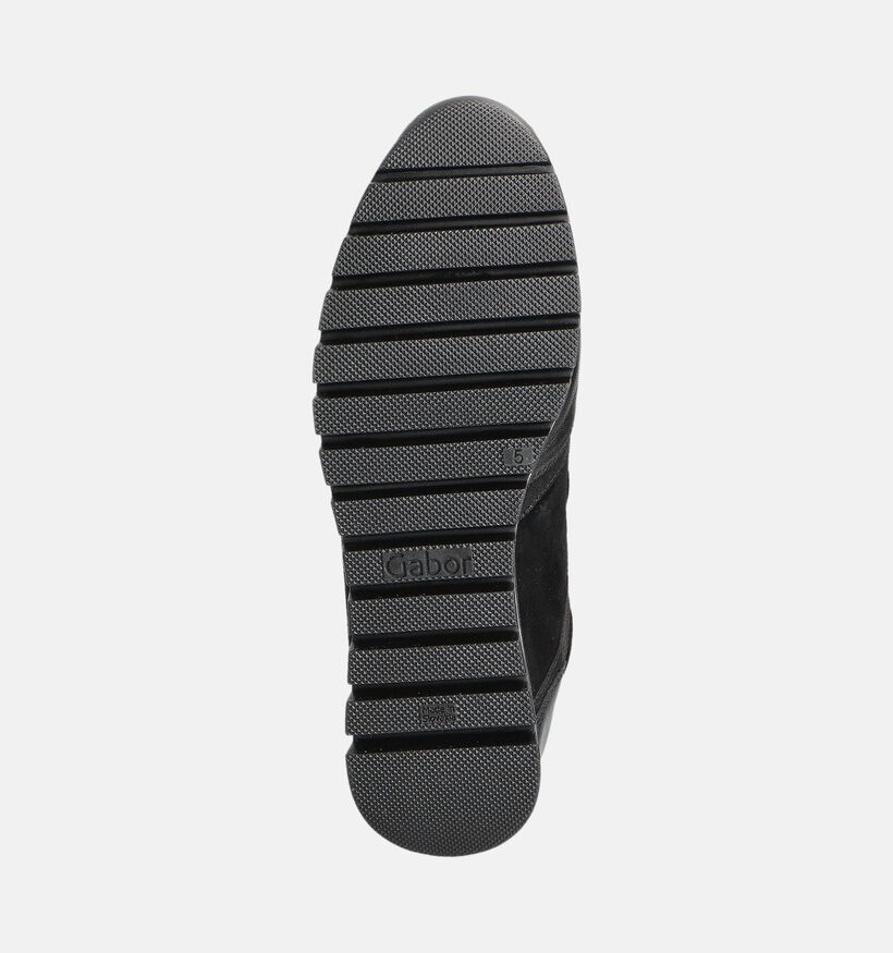 Gabor Zwarte Veterschoenen voor dames (360302) - geschikt voor steunzolen