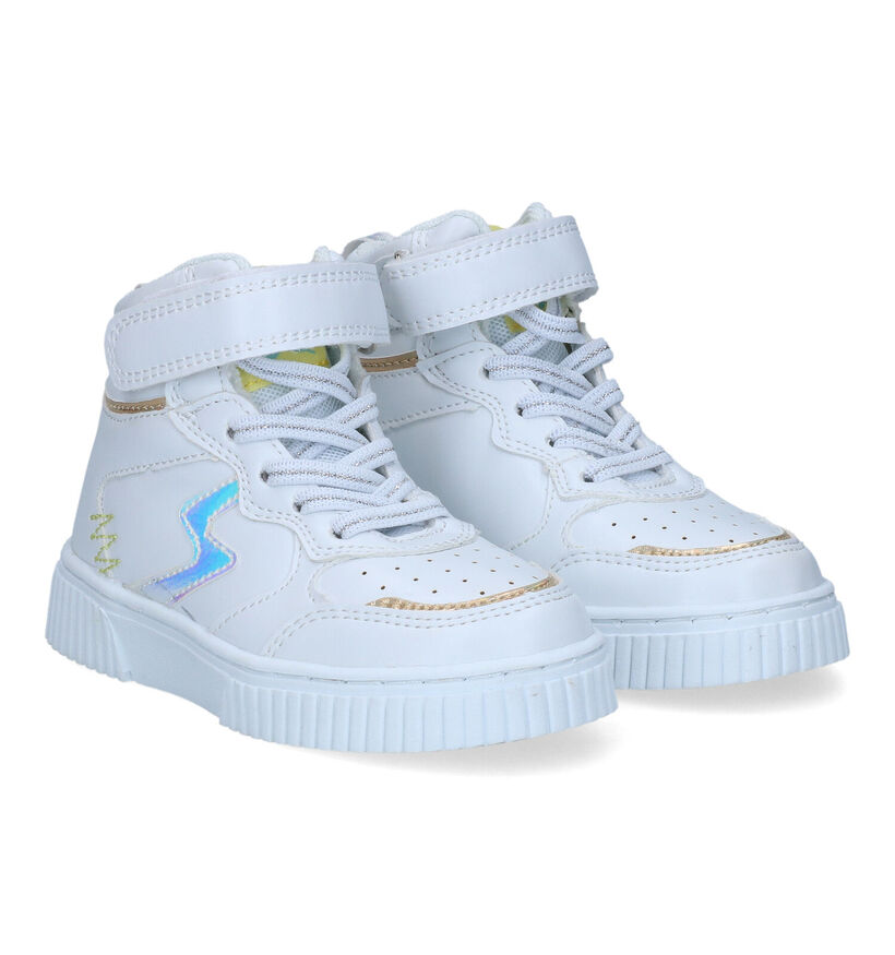 Milo & Mila Witte Hoge Sneakers voor meisjes (308578)