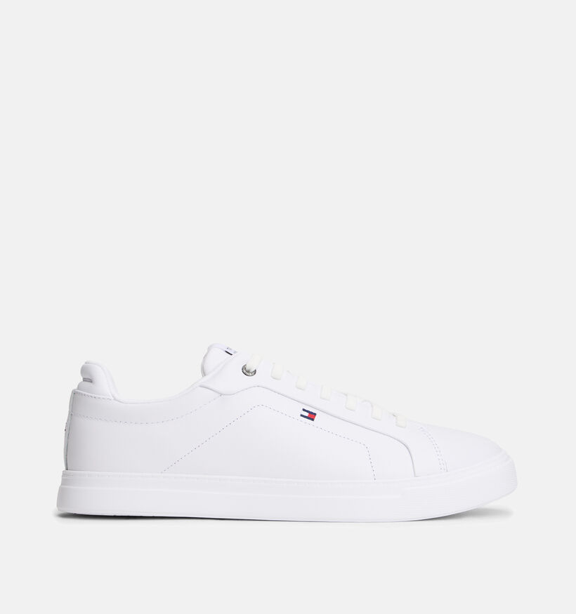 Tommy Hilfiger Icon Court Chaussures &agrave; lacets en Blanc pour hommes (368605) - pour semelles orthop&eacute;diques