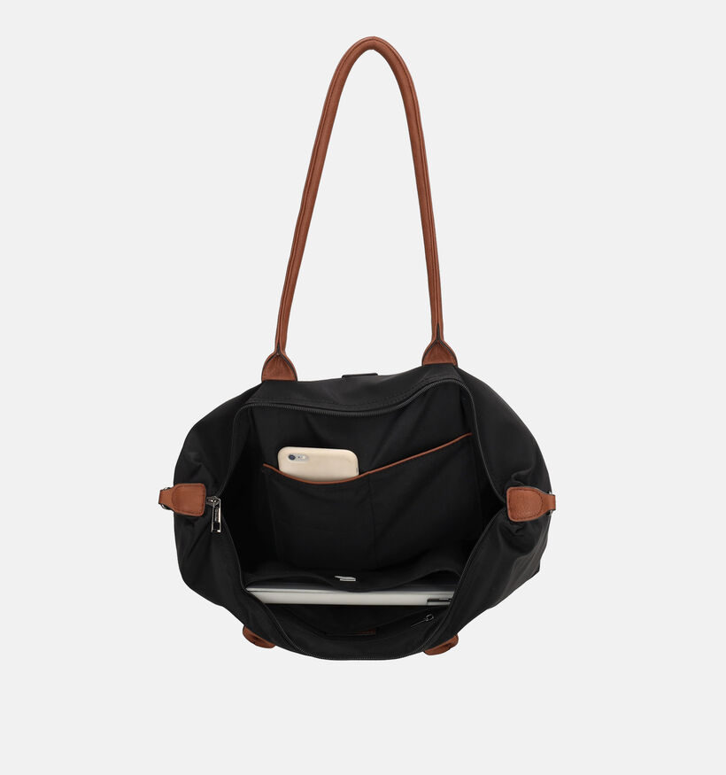 Charm London Cabas en Noir/Cognac pour femmes (374396)