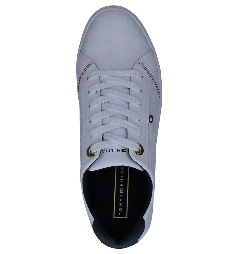 Tommy Hilfiger Tommy Jacquard Witte Sneakers in kunstleer (264945)