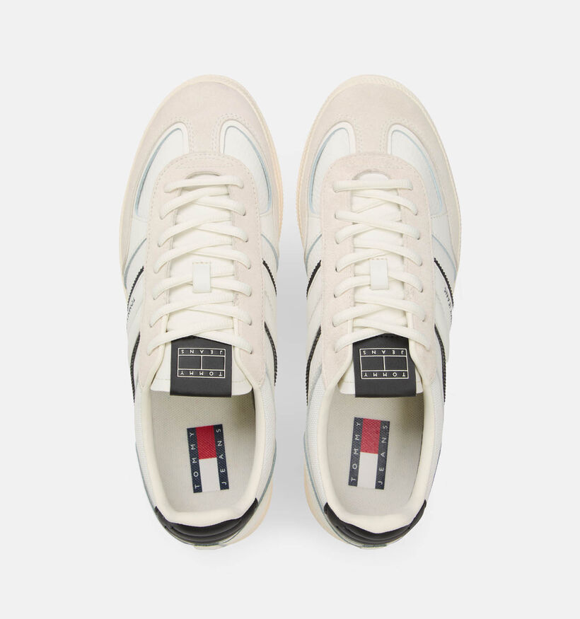 Tommy Hilfiger Greenwich Edge Chaussures &agrave; lacets en Blanc/Ecru pour hommes (366161) - pour semelles orthop&eacute;diques