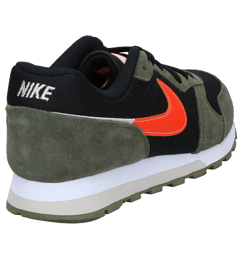Nike MD Runner 2 Kaki/Zwarte Sneakers in stof (253971)