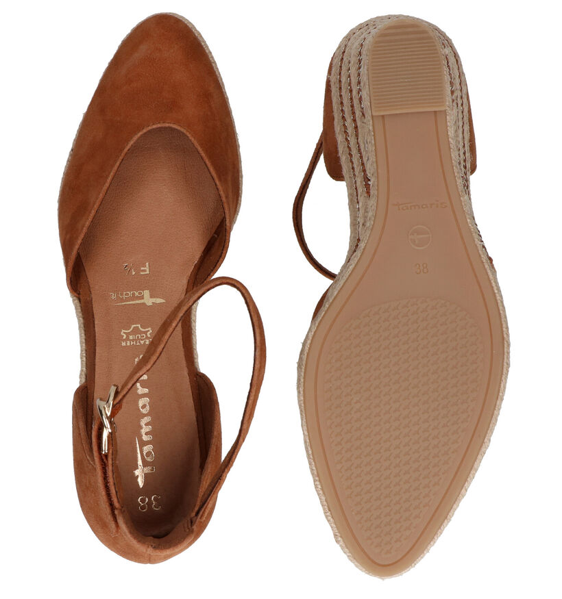 Tamaris TOUCH it Escarpins en Cognac en daim (289376)