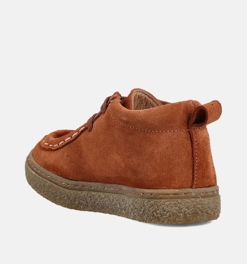 Milo & Mila Cognac Veterboots Milo & Mila Cognac Veterboots voor meisjes, jongens (363288) - geschikt voor steunzolen