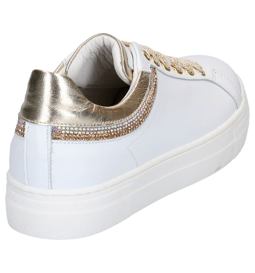 Witte Lage Sneakers Hoops Hop in leer (266798)