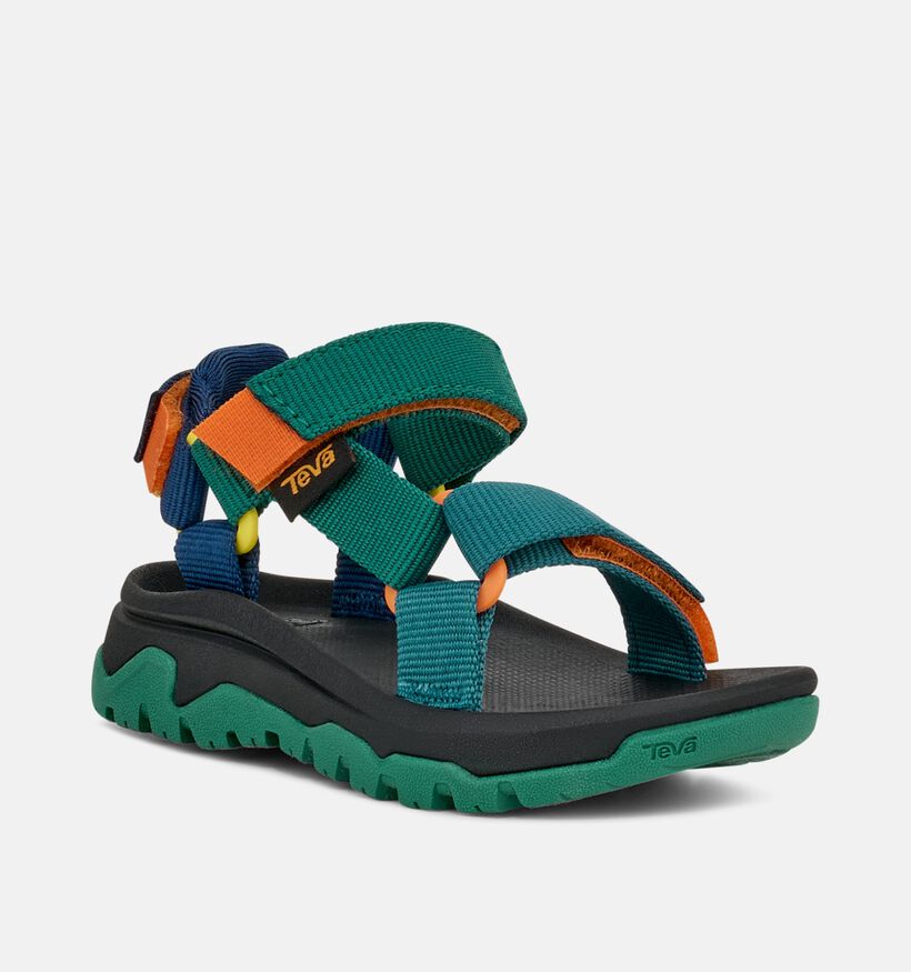 Teva Hurricane Chaussures d'eau en Vert/Multi pour filles, gar&ccedil;ons (370327)