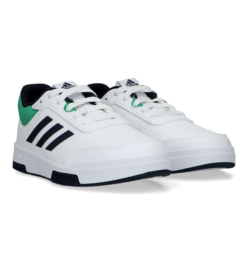adidas Tensaur Witte Sneakers voor jongens (318819) - geschikt voor steunzolen