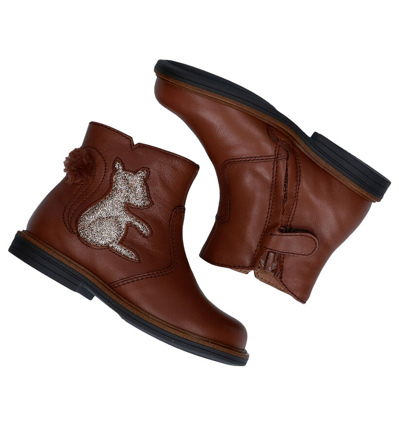 FR by Romagnoli Bottes pour bébé en Cognac en cuir (283053)