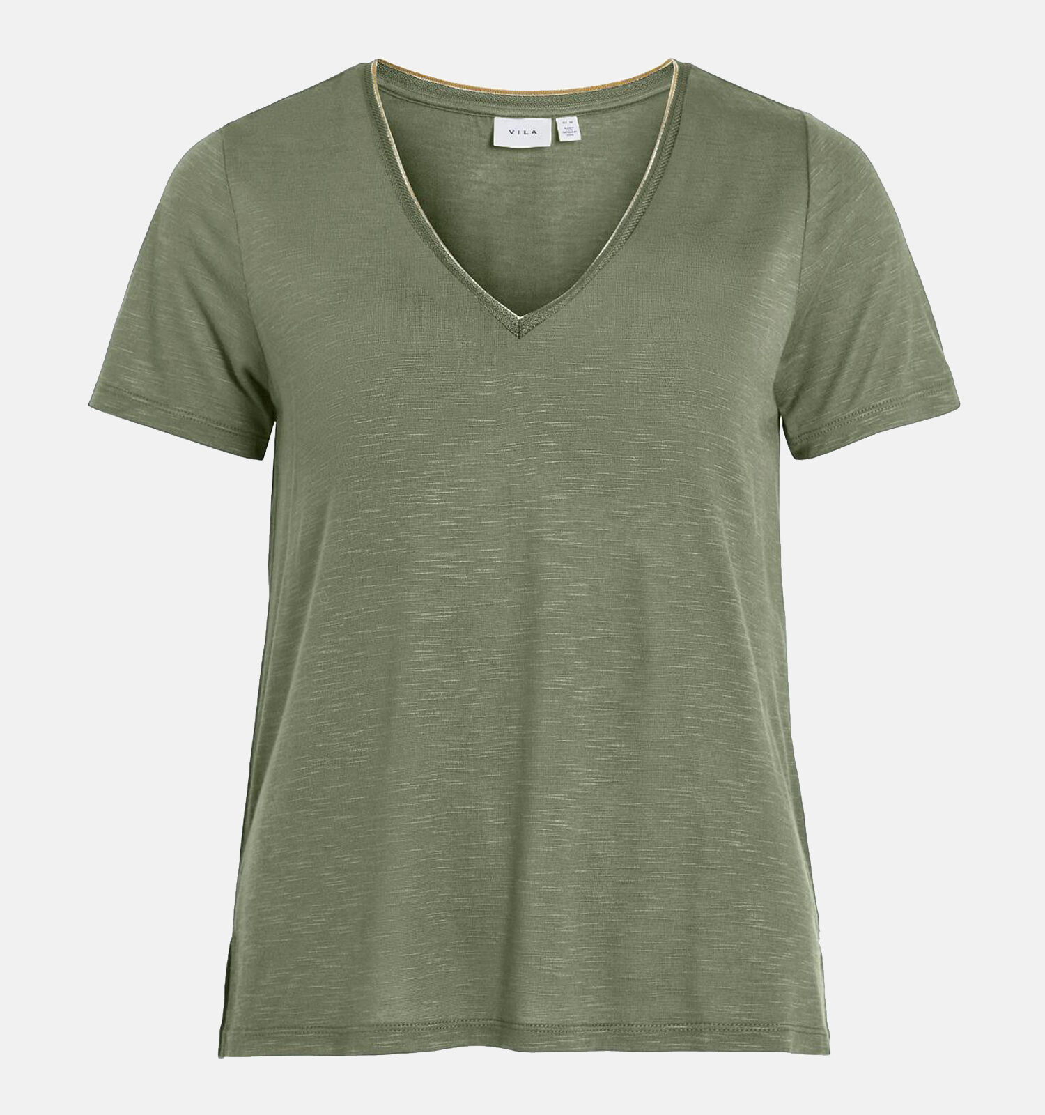 Kaki t shirt dames outlet