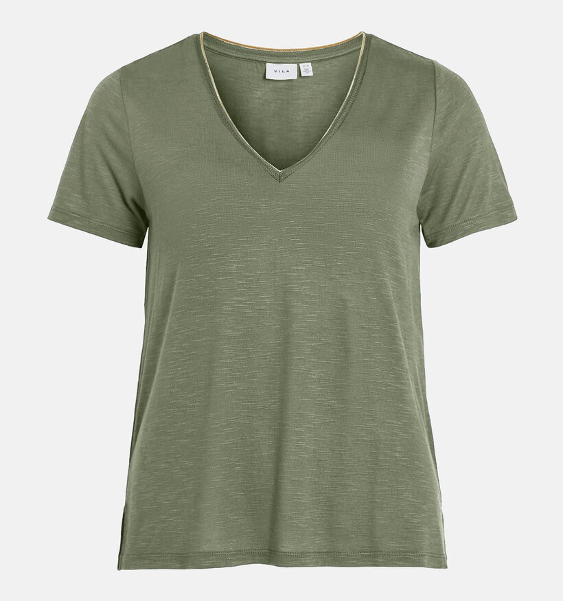 Vila Noel Lurex Blauwe T-shirt voor dames (345198)