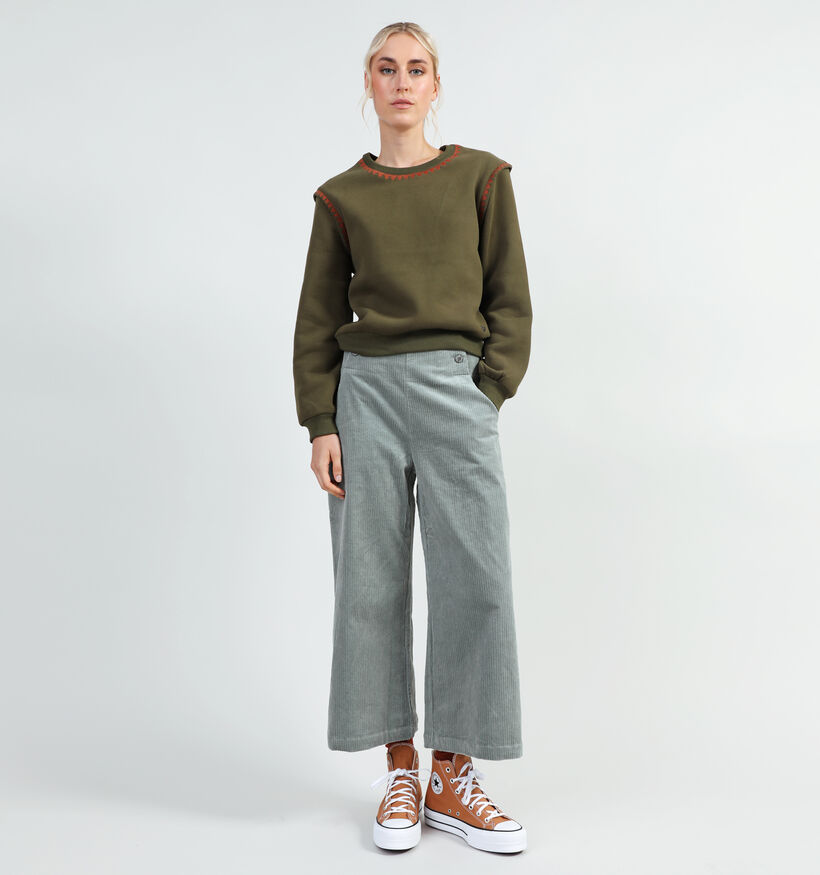 Orfeo Leontine Ecru Wijde broek voor dames (349313)