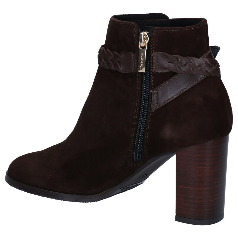 Tamaris Touch it Bottillons à talons en Brun en daim (297009)