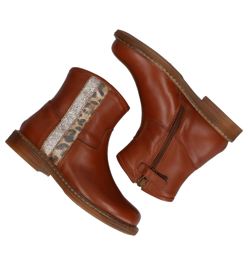 K3 Bottes basses en Cognac en cuir (282868)