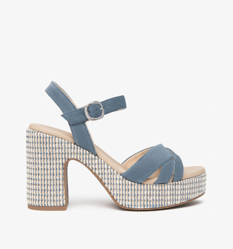 NeroGiardini Blauwe Hoge Sandalen voor dames (370663)