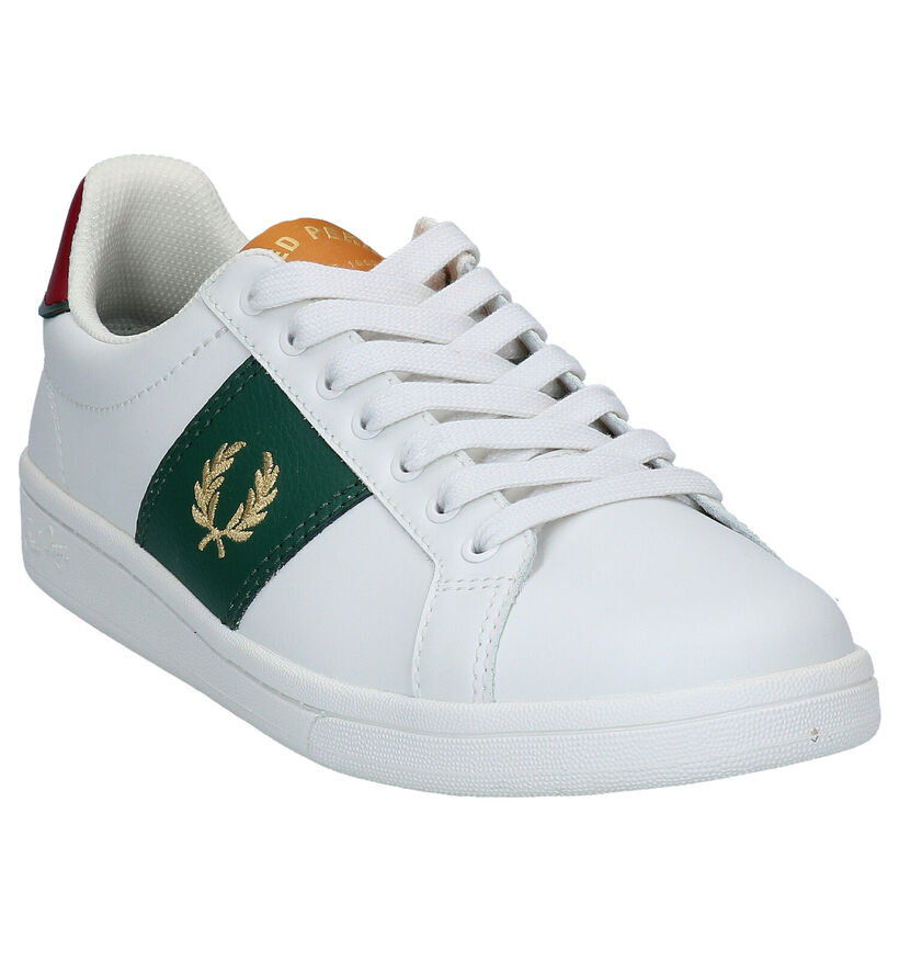 Fred Perry Witte Sneakers in leer (292418)