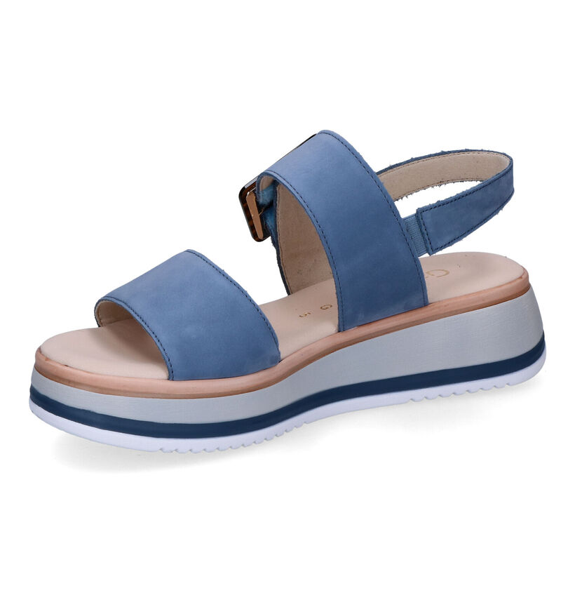 Gabor Comfort Sandales en Bleu en nubuck (306137)