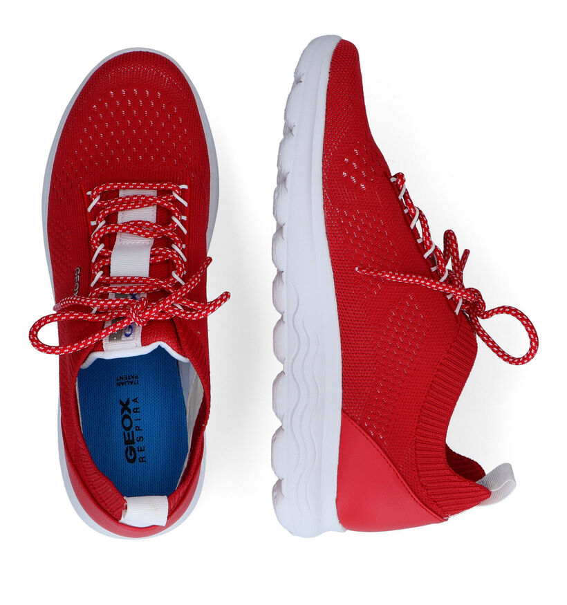 Geox Spherica Baskets en Rouge pour femmes (303645) - pour semelles orthopédiques