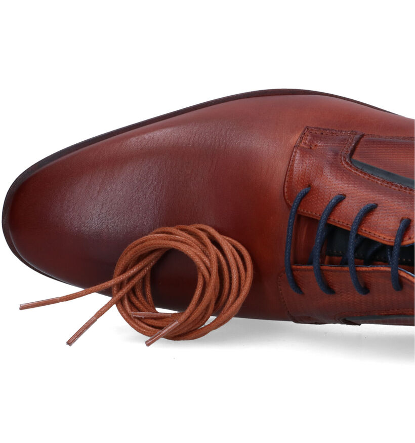 Berkelmans Estoril Chaussures habillées en Cognac pour hommes (329600)