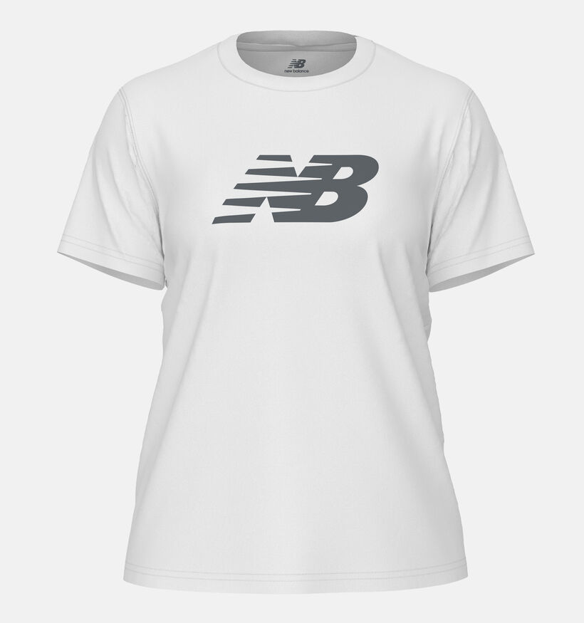New Balance Wit T-shirt voor dames (354026)