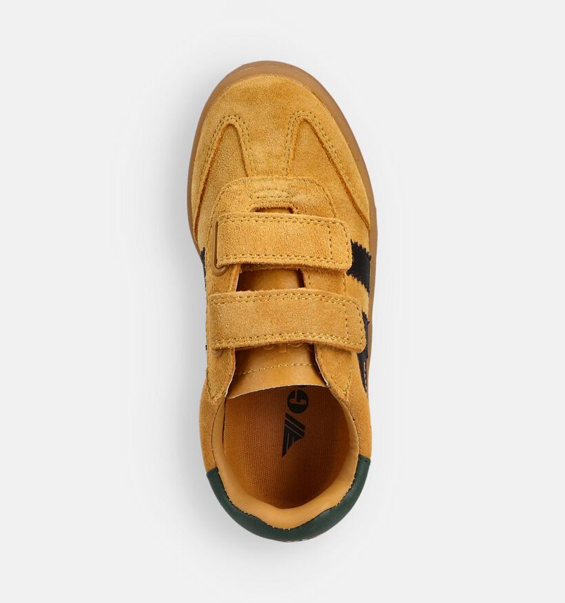 Gola Chaussures à scratch en Jaune pour garçons, filles (361007) - pour semelles orthopédiques