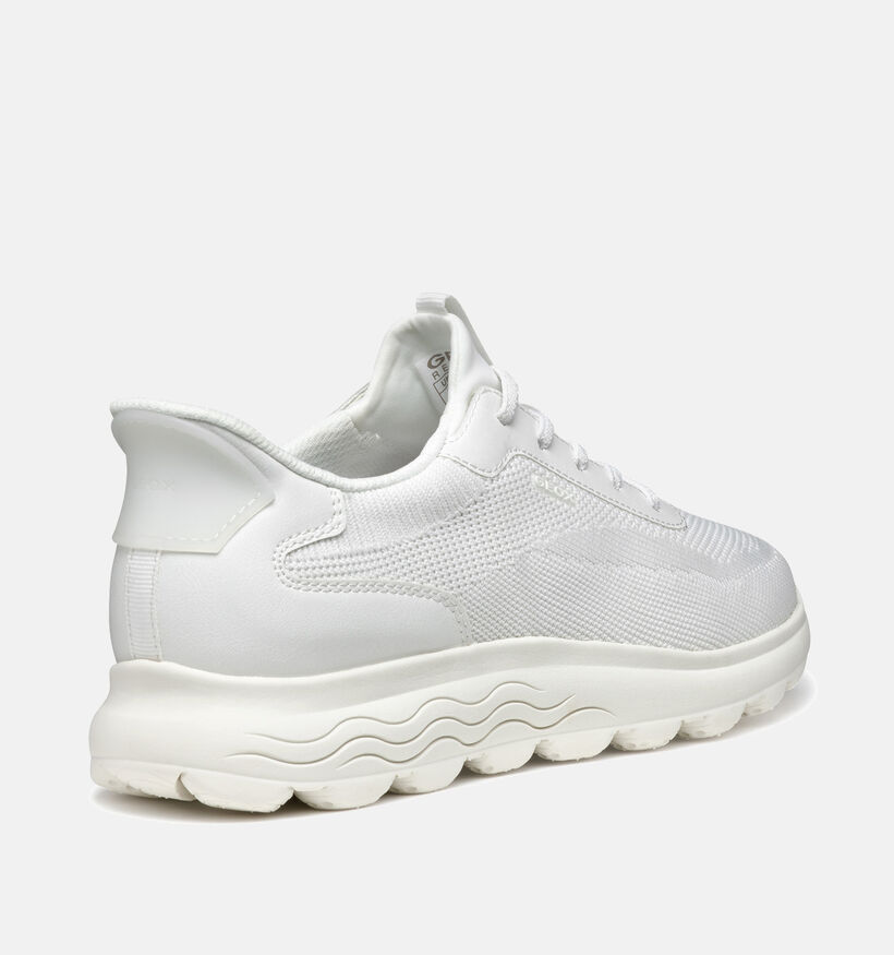 Geox Spherica Baskets en Blanc pour femmes (353761) - pour semelles orthopédiques
