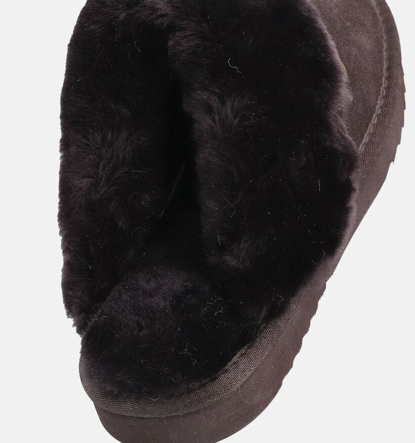 Flurry Pantoufles ouvertes en Brun foncé pour femmes (362525)