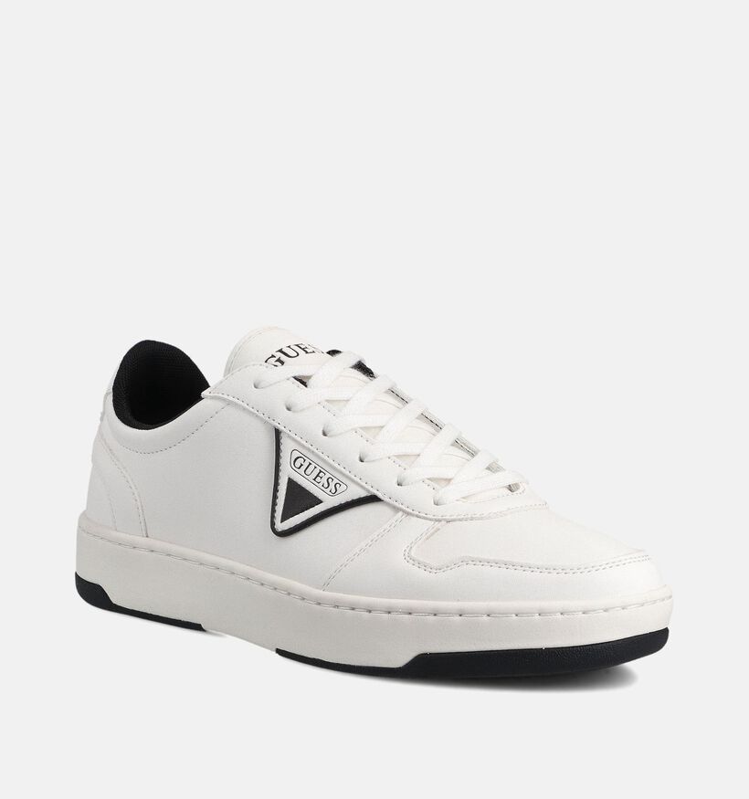 Guess Vadik Witte Veterschoenen voor heren (366519) - geschikt voor steunzolen