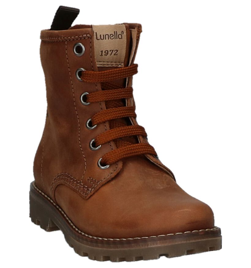 Cognac Lunella Bottines in leer (223026)