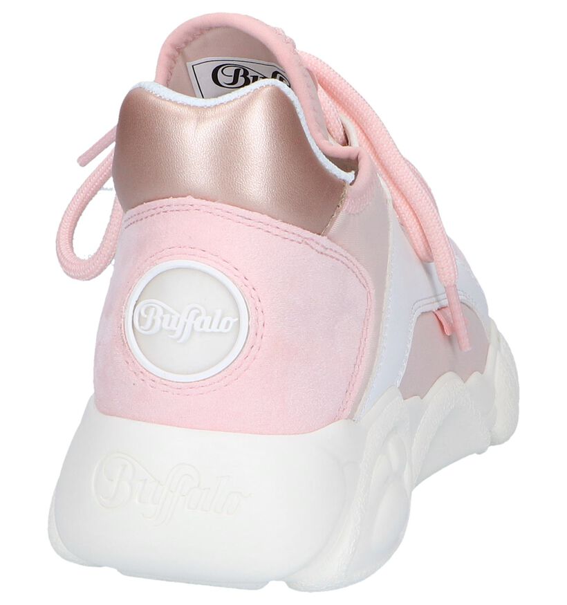 Lichtroze Slip-on Sneakers Buffalo Cali in kunstleer (240466)