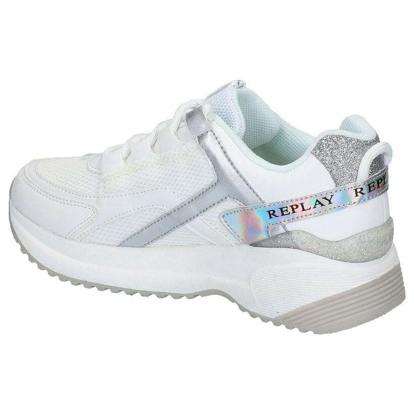 Replay Edimburgh Witte Sneakers in kunstleer (266329)