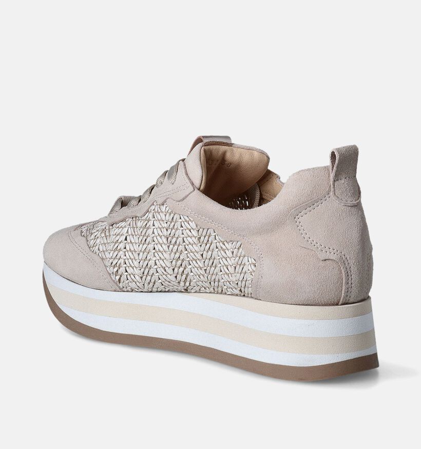 Softwaves Chaussures à lacets en Beige pour femmes (357259) - pour semelles orthopédiques