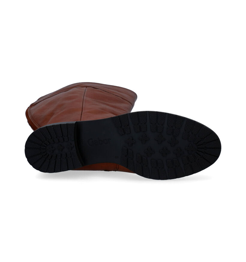 Gabor OptiFit Bottes en Cognac pour femmes (297251) - pour semelles orthopédiques