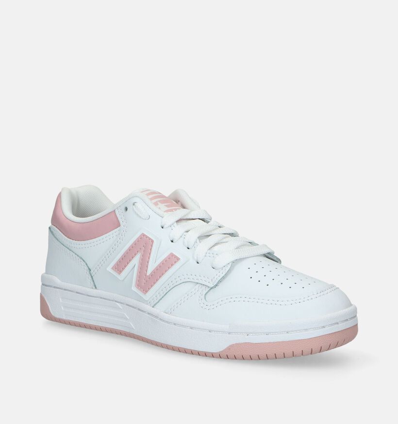 New Balance GSB 480 Witte Sneakers voor meisjes (334557) - geschikt voor steunzolen