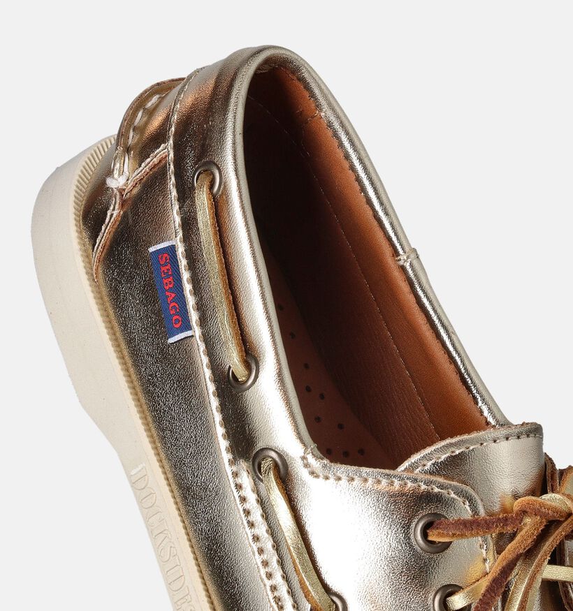 Sebago Portland Chaussures bateau en Or pour femmes (353692)