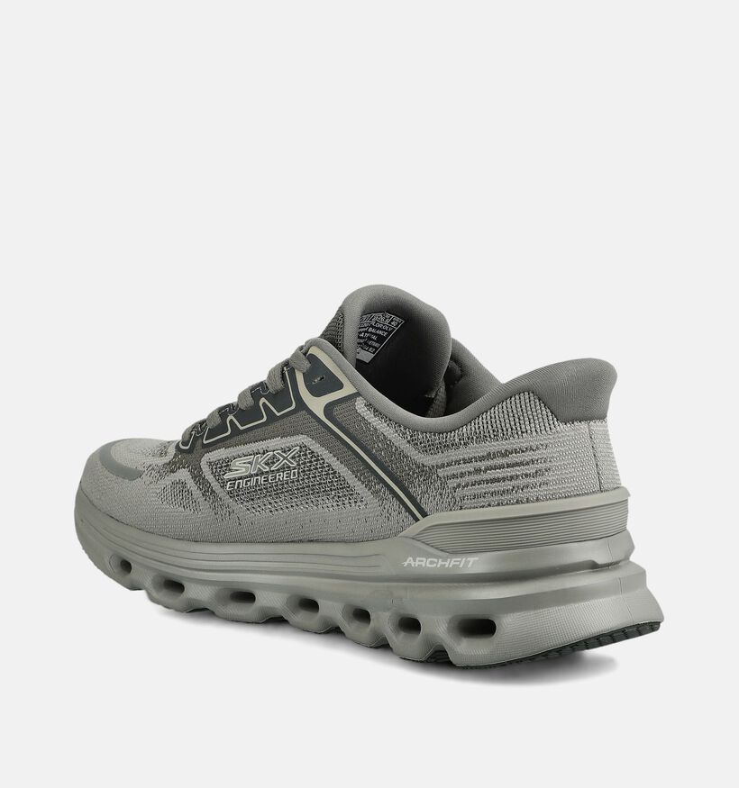 Skechers Go Run Glide-Step Kakigroene Schoenen voor heren (375647) - geschikt voor steunzolen