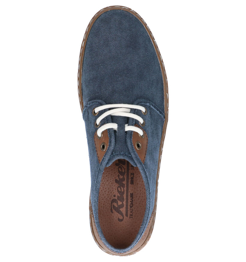 Rieker Chaussures basses en Bleu foncé en textile (273590)