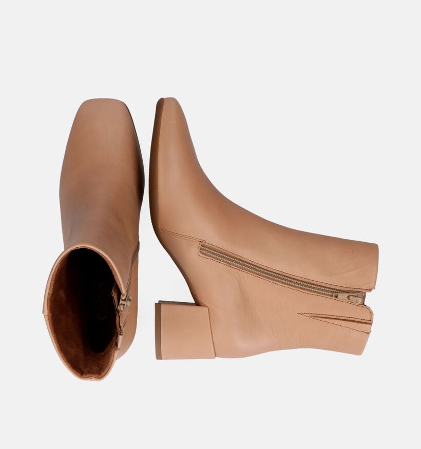 Comfort Bottines à talons en Camel pour femmes (315249)