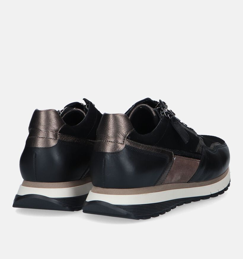 Gabor OptiFit Zwarte Sneakers voor dames (331141) - geschikt voor steunzolen