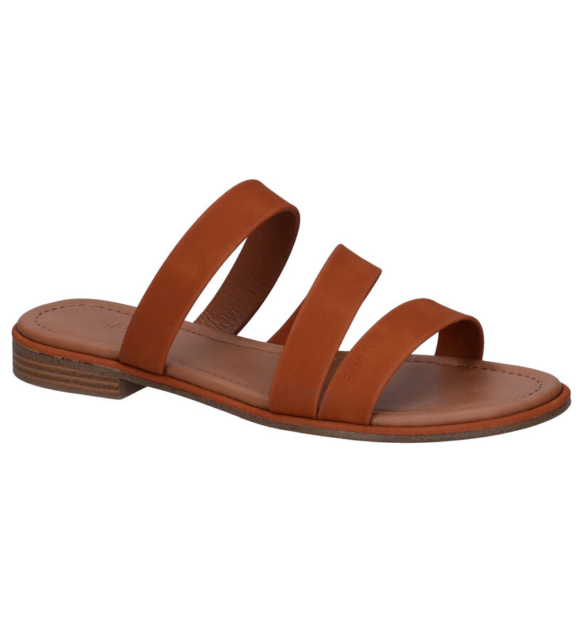 Esprit Moa Mules en Cognac en simili cuir (285164)