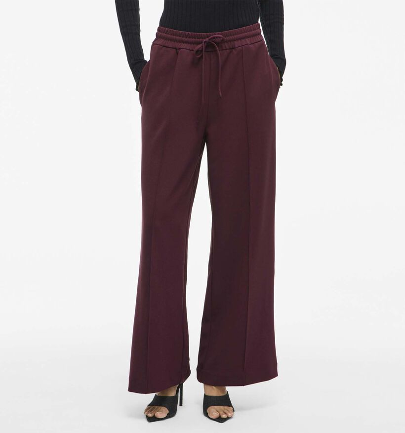 Vila Clua Pantalon classique en Bordeaux pour femmes (378469)