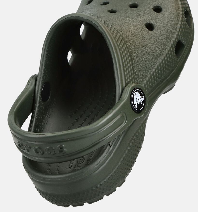 Crocs Classic Clog Nu-pieds en Vert pour filles, gar&ccedil;ons (371017)