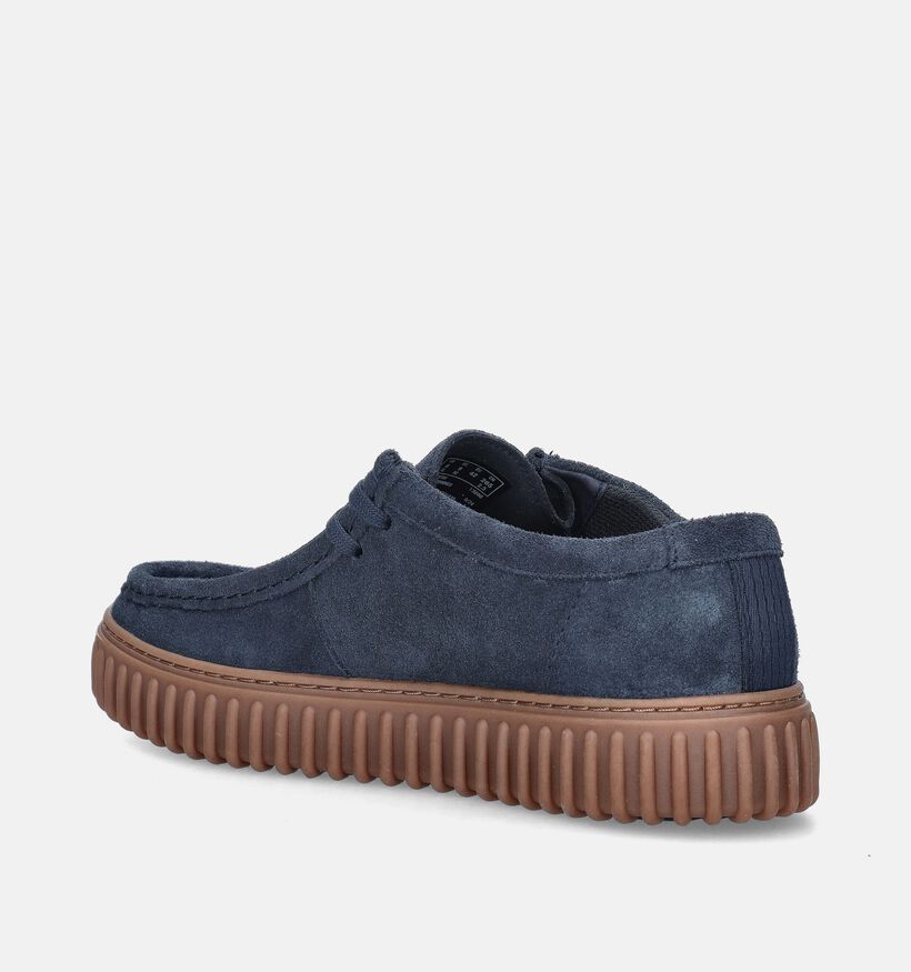 Clarks Torhill Lo Blauwe Veterschoenen voor heren (346657) - geschikt voor steunzolen
