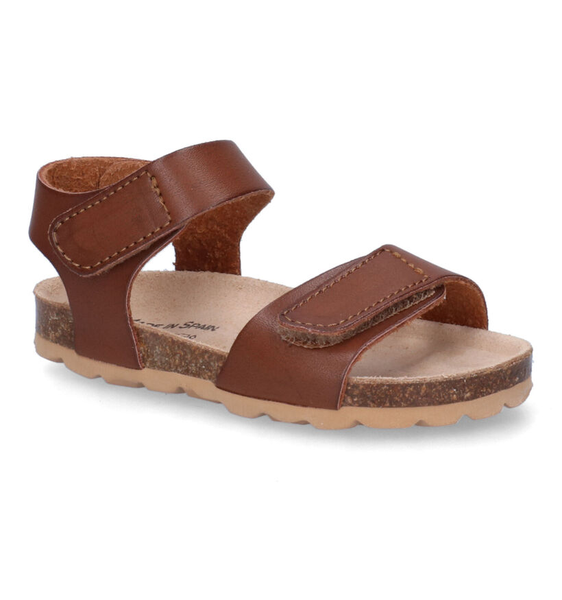 Made in Spain Cognac Sandalen in kunstleer (309242)