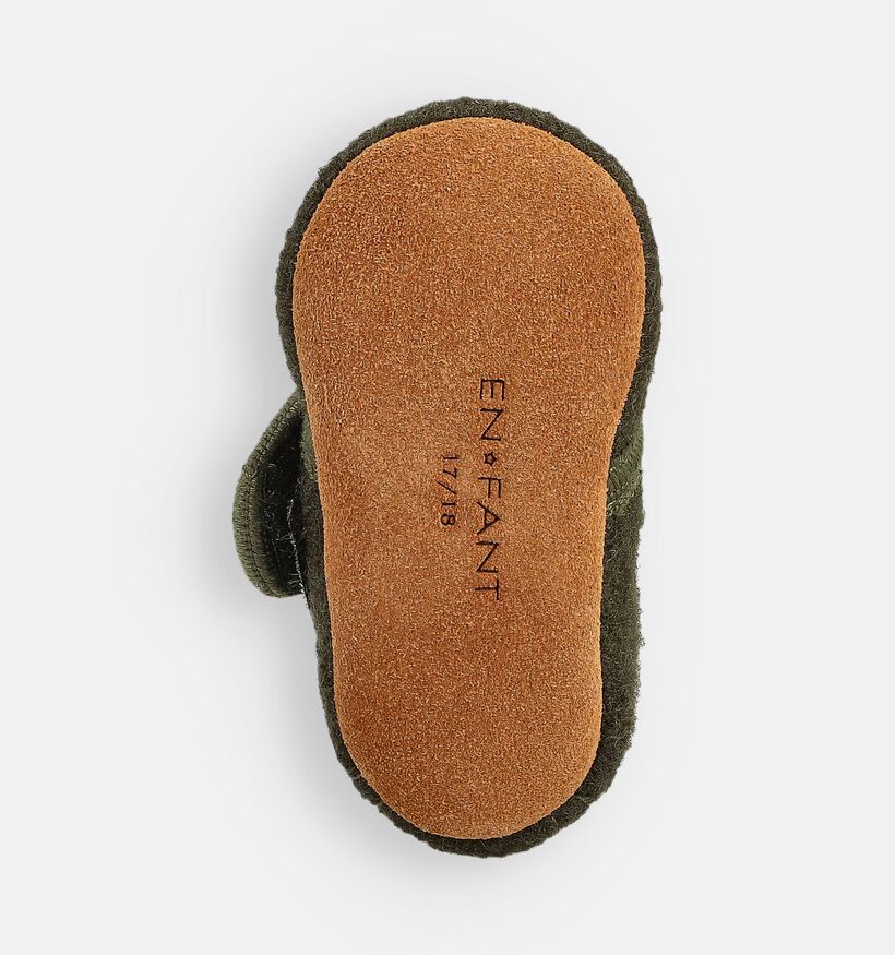 Enfant Rosin Pantoufles pour b&eacute;b&eacute; en Vert fonc&eacute; pour filles, gar&ccedil;ons (379551)