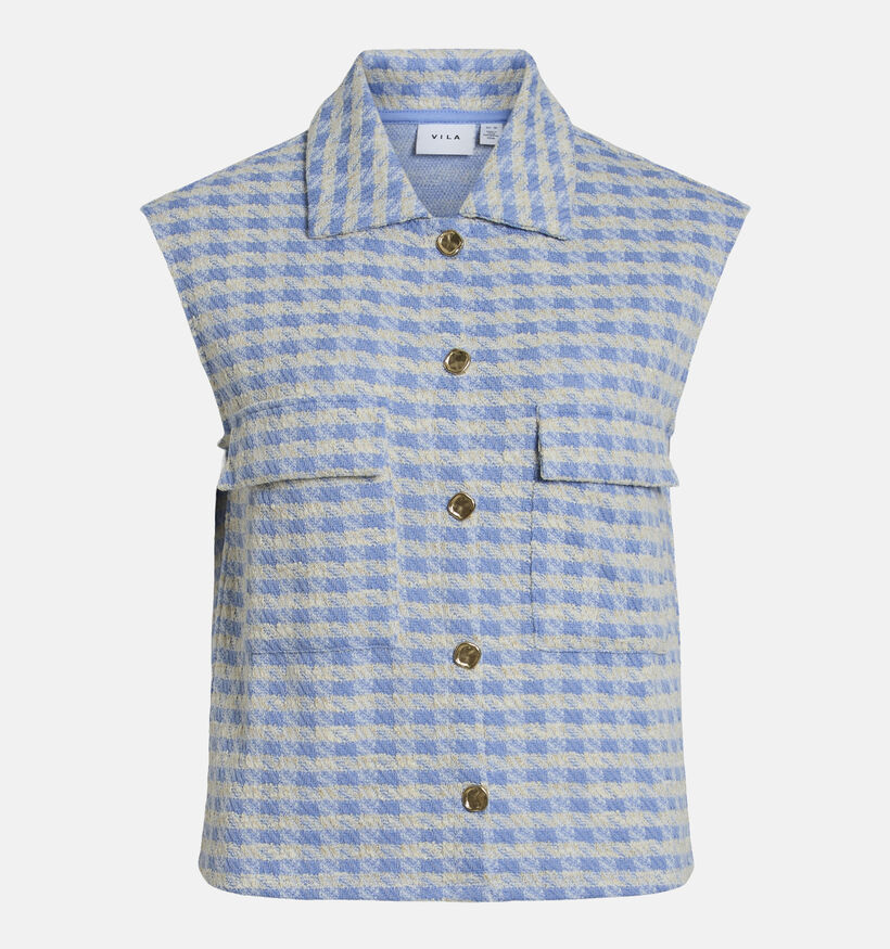 Vila Gesta Blauwe Vest zonder mouwen voor dames (359468)