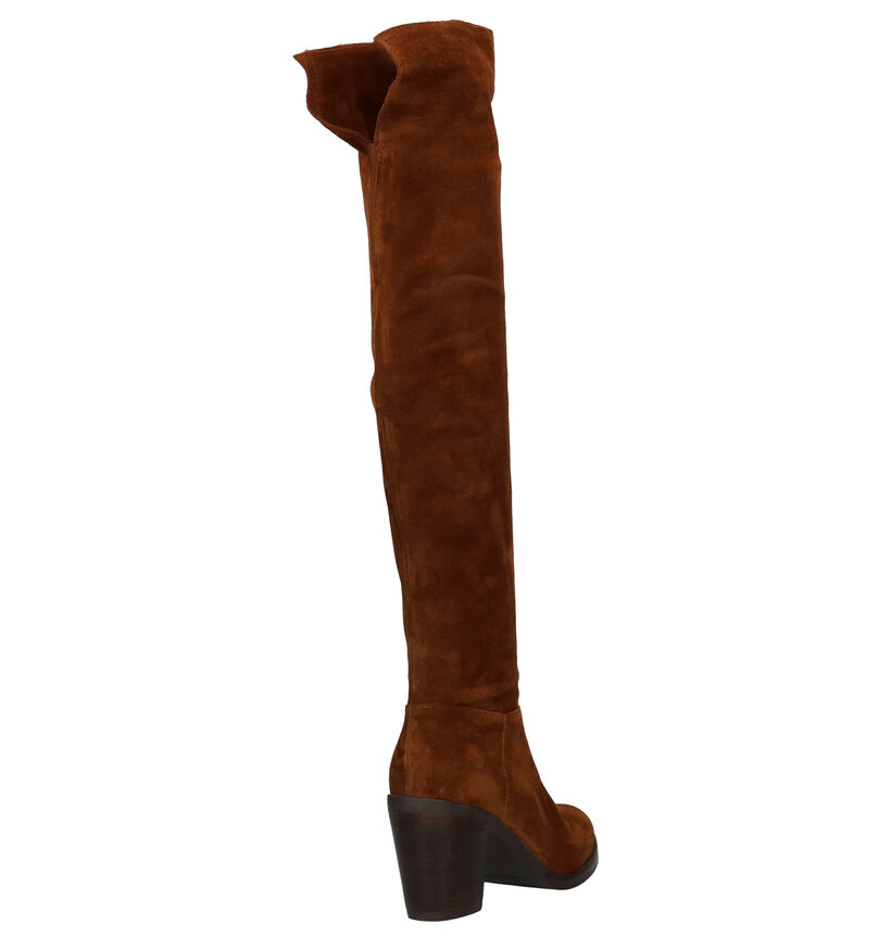Red Rag Cognac Overknee Laarzen in daim (281816)