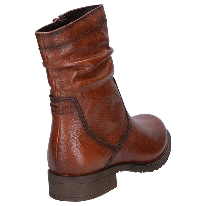 Tamaris Touch it Cognac Enkellaarzen in leer (296820)