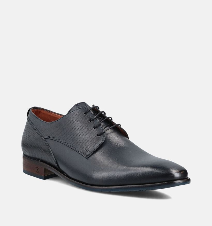 Ambiorix Gabriello Donkerblauwe Veterschoenen voor heren (372868)